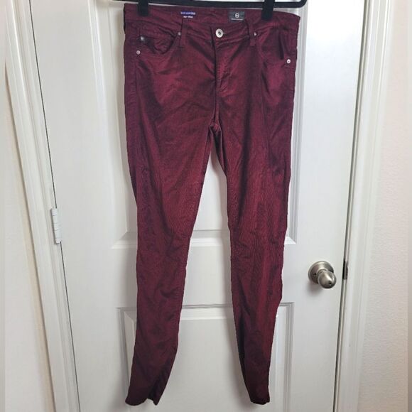 AG ADRIANO GOLDSCHMIED 'The Legging' Super Skinny Corduroy 28R - Picture 1 of 13